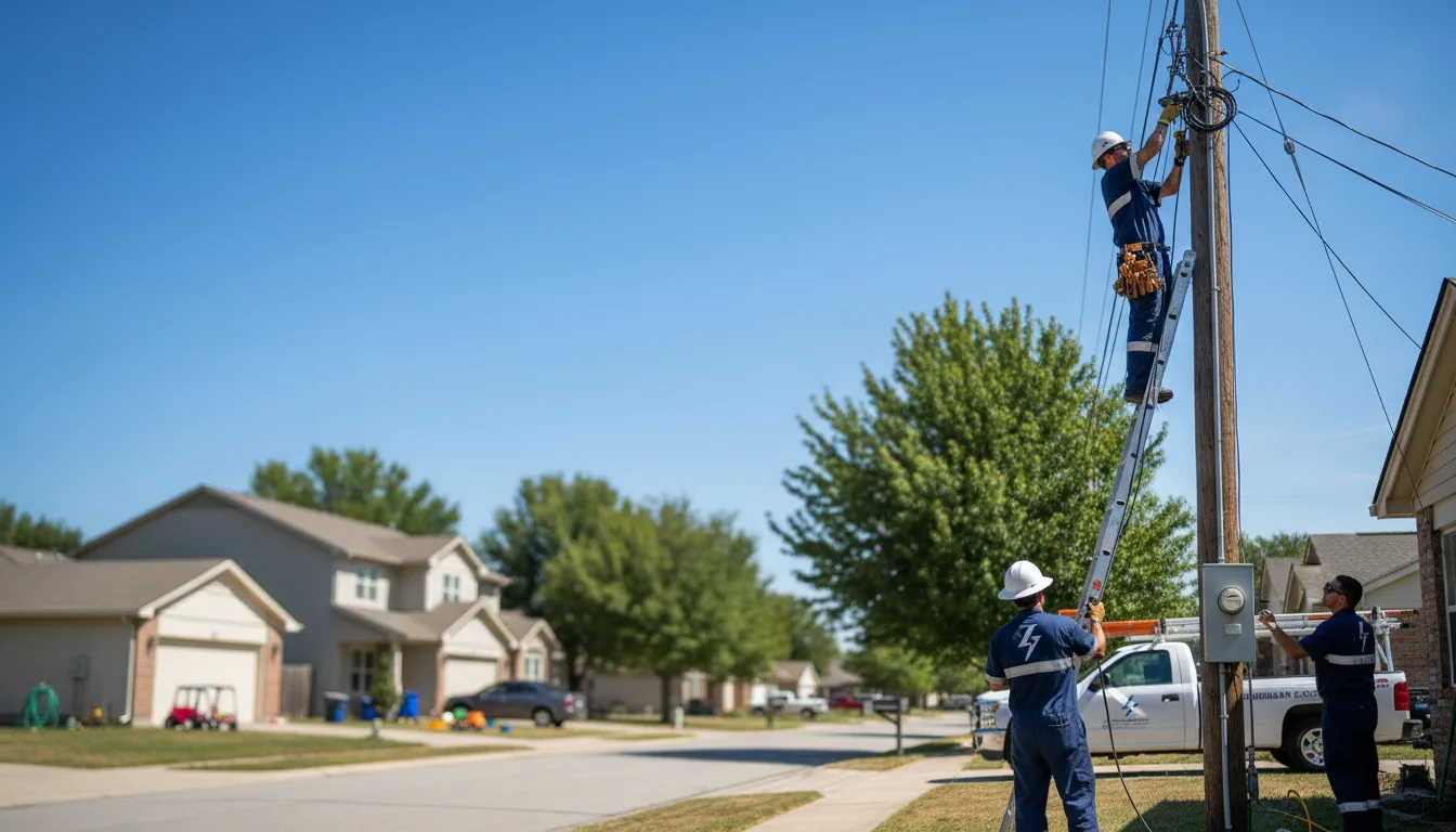 Residential electrician providing installation services in Lake Crystal, MN